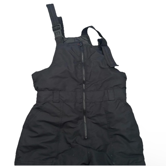 Climate Control Black Snowbib Size 10/12 Double Knee - Picture 3 of 4